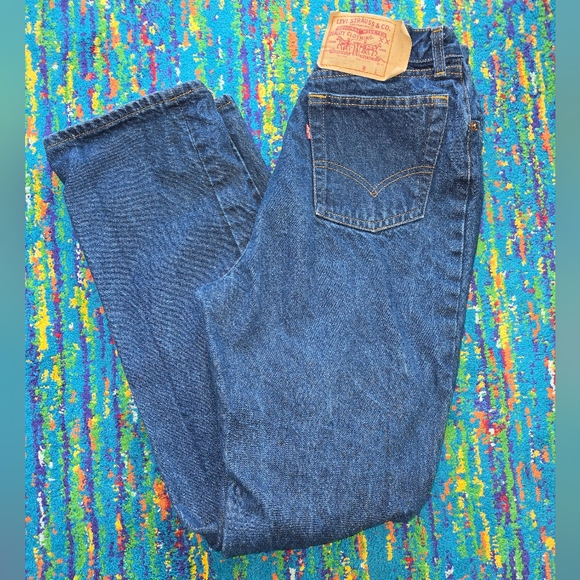 Vintage Levi's Womens 18505 0214 Blue Jeans Size 16 Red Tag‎ - Picture 1 of 11